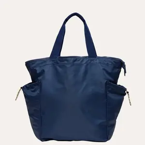 THE RIPPLE ZIP-TOP TOTE BAG / NAVY SEAL