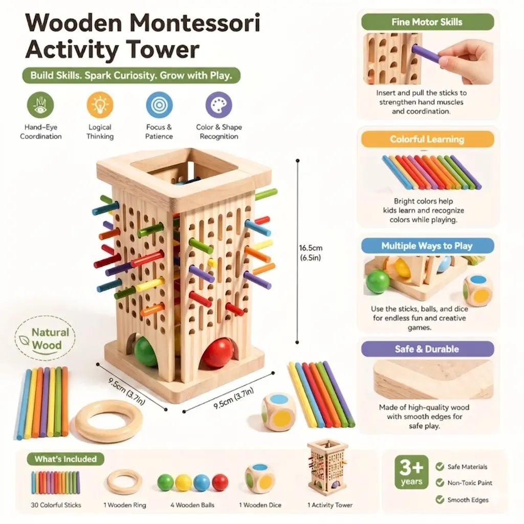 Inspire Creativity with the Colorful Lollipop Sorter Set: Boost Logic, Shapes & Color Awareness - Ideal Kids' Gift