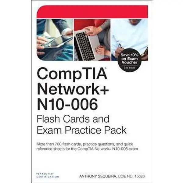 USED Book - CompTIA Network+ N10-006 Flash Cards and Exam Practice Pack by Anthony Sequeira (Paperback) - english