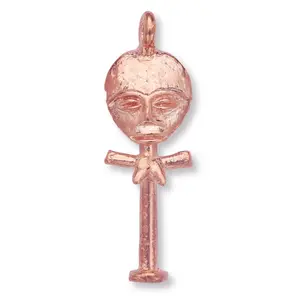 Ashanti Doll Real Copper Pendant