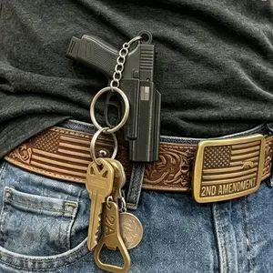 Quick Release Keychain Set, Heavy Duty Belt Key Clip with Detachable Key Ring, EDC Key Holder for Men, Car Key Organizer, Father's Day Gift
