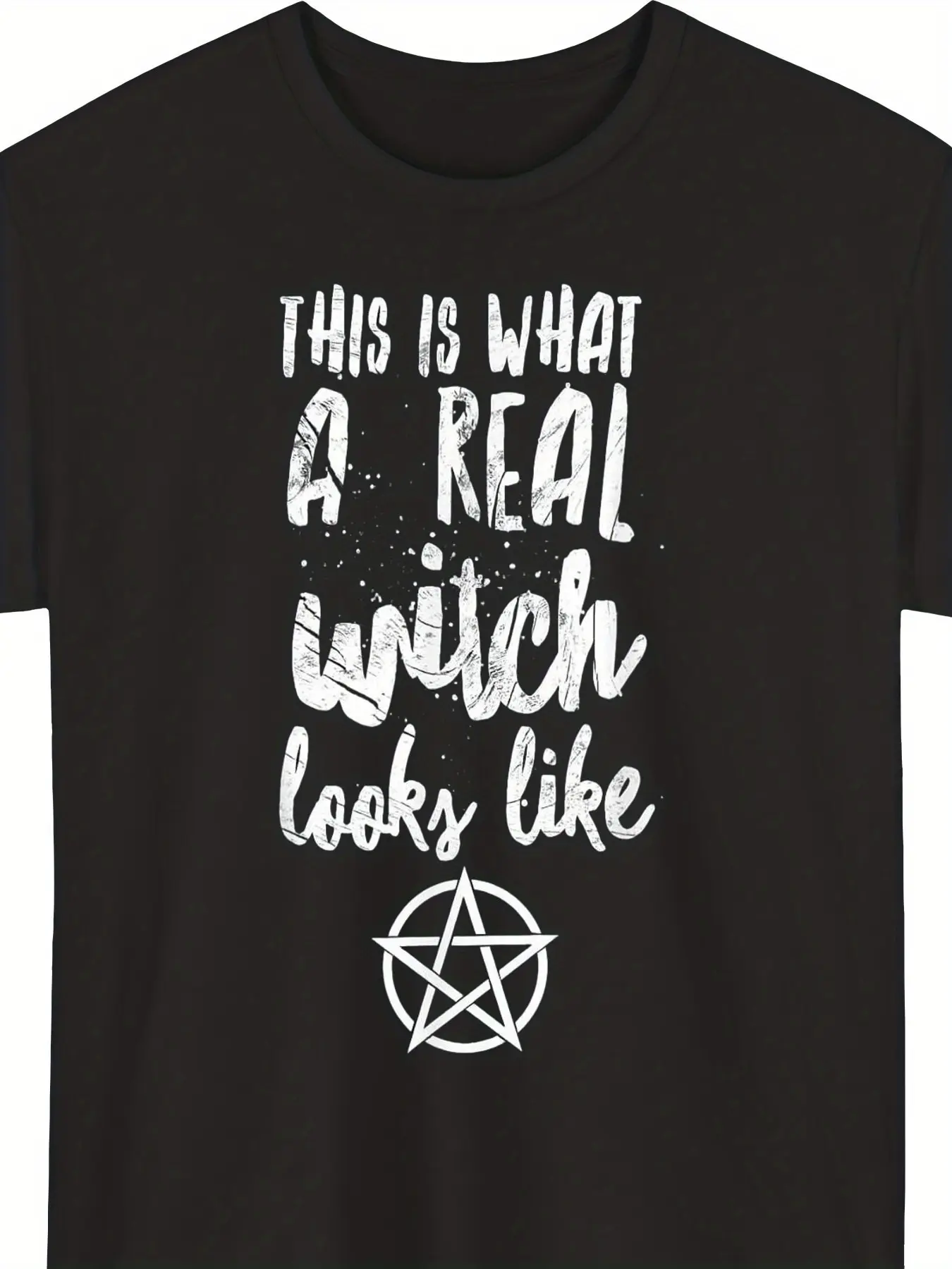 Wiccan Apparel for Real Witches - Halloween T-Shir unisex soft cotton short sleeve t shirt, vintage graphic casual tee for men women teens, perfect birthday holiday gift for camping travel gym daily street  wear