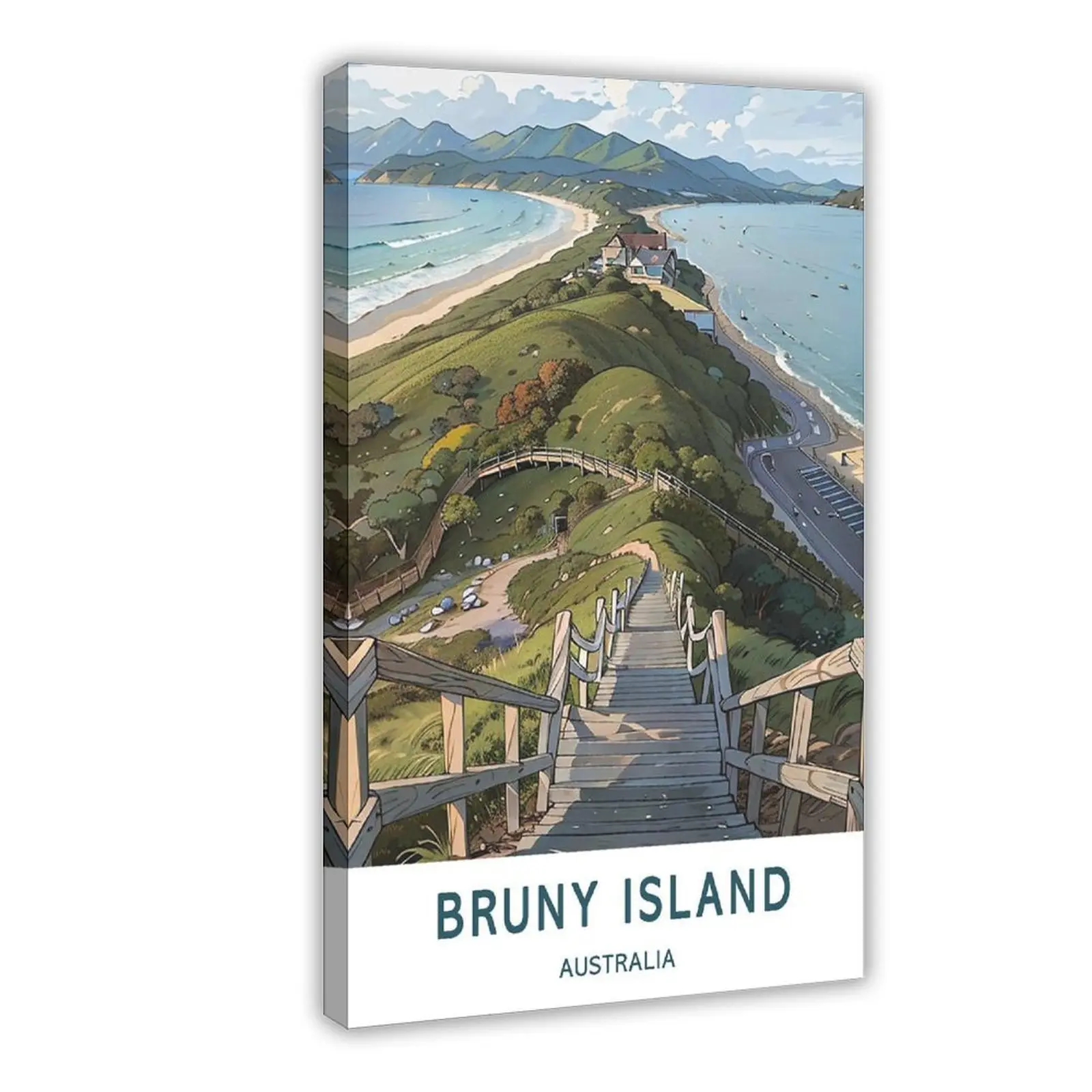 Bruny Island Australia City Travel Cityscape Landscape Canvas Poster Wall Art for Home Bedroom Office Dorm Room Decor