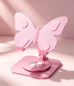 2026 New Butterfly Phone Holder Stand, 360° RotatingFoldable Smartphone & Tablet Stand, Adjustable PortableDesktop Bracket, Anti-Slip Phone Cradle for Home, Office,Travel, Gaming, Live Streaming,Video Calls and garden accessories