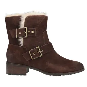 Cole Haan Womens Newburg Neela Pull On Round Toe Casual Boots Ankle Low Heel 1-2" - Brown