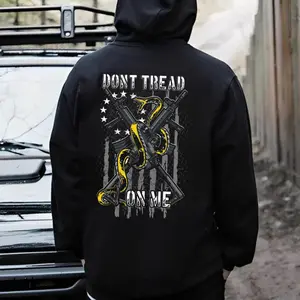 Don’t Tread On Me Hoodie – American Liberty Snake Flag Graphic Sweatshirt Unisex Hoodies
