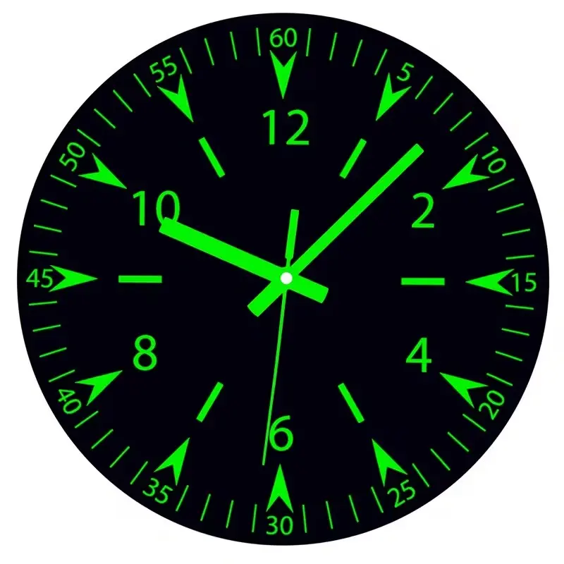 Digital Silent Luminous Glow In The Dark Vinyl Record Wall Clock, Bedroom Clocks Digital, Eye-Catching Decorative Design for Bedroom & Living Room, Perfect for Gifts & Home Décor