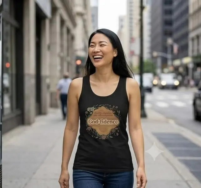 God-Fidence Tank Top — "I am fully confident in God's abilities & promises" Christian Faith Tank