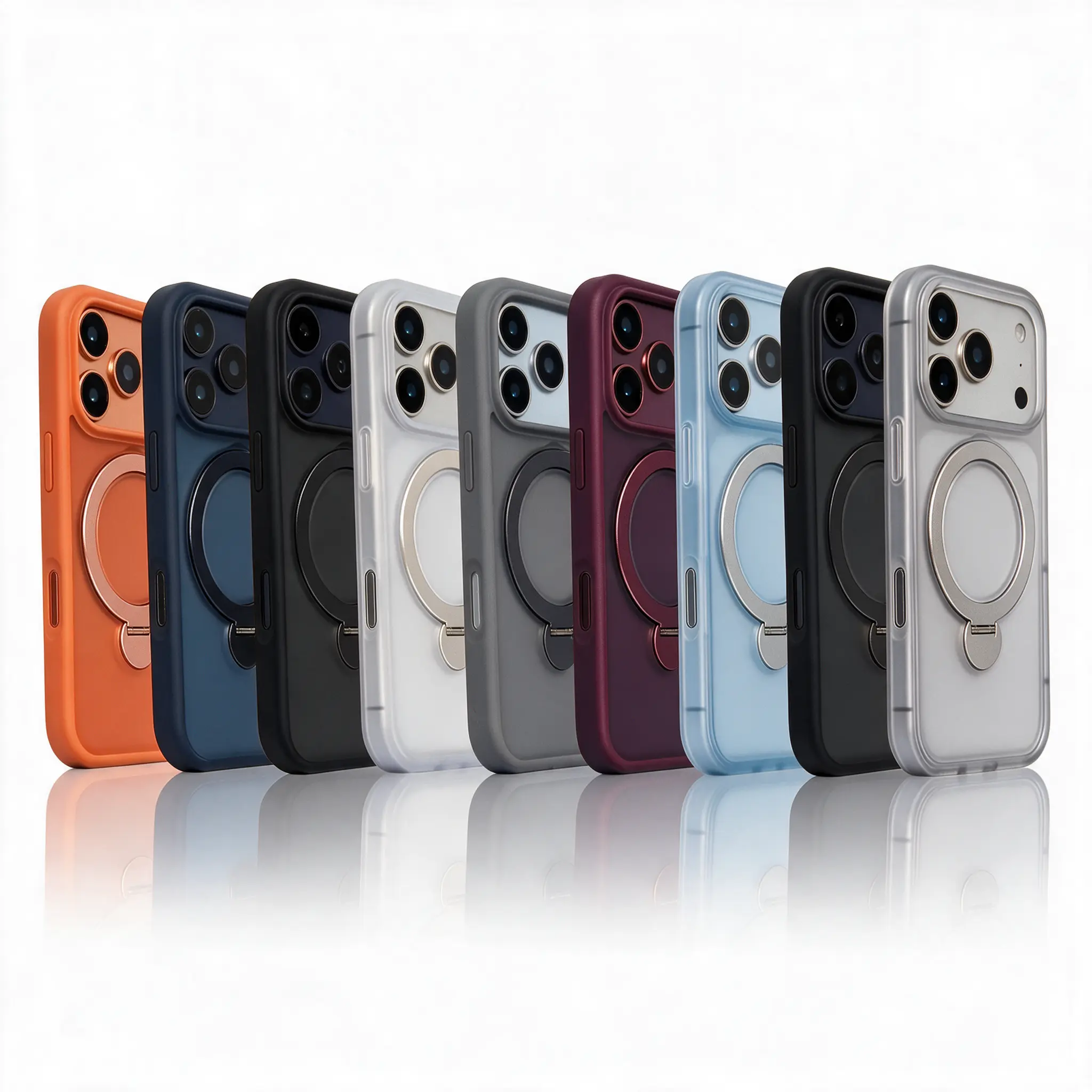 iGOLD 360° Magnetic Ring Stand Case for iPhone 18/17/16/15/14  Pro Max - MagSafe Compatible, Heavy Duty Shockproof Drop Protection Cover with Invisible Kickstand