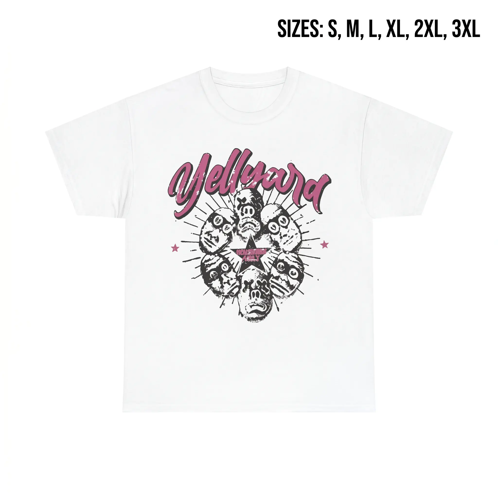 Men's Yelawolf Graphic Classic Round Neck Short Sleeve Twill T-Shirt - US Local Warehouse Shipping, Summer Casual Cold Wash Menswear Tshirt, Shortsleeve, Cotton, Perfect Gift For Birthdays Or Special Occasions, Knit, Tops, Double Stitching, Combed Cotton