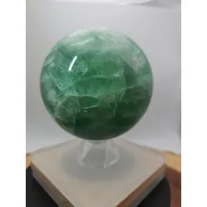 2.84Natural Rainbow Fluorite Quartz Crystal Sphere Ball Polished Healing Natural