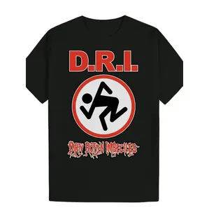 Stylish Black Round Neck Summer T-Shirt For Men With Trendy DRI Graphic Design In Comfortable Polyester Fabric