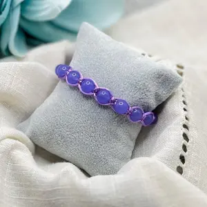 PURPLE MACRAME BRACELET