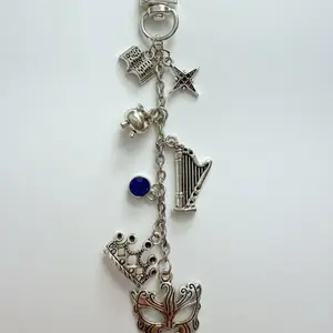 Nesta Archeron Inspired Kindle Charm | ACOTAR Bookish Accessory | Silver Crown & Mask Charm for Readers