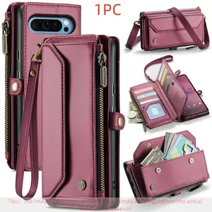 Wallet Case for Google Pixel 10 Pro Xl/9 Pro Xl/8 Pro/7a, Rfid Protection, Stand, Credit Card Slots, Unisex Design, Protective Cover