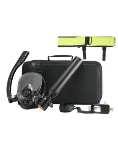 0.5L Scuba Tank With Refill System For Snorkel And Diving, Depth Rating To 32.81 Ft, Portable High Pressure Air Cylinder Kit For Recreational Diving, Refillable Air Tank Assembly With O-Ring, Cap, And Maintenance Accessories