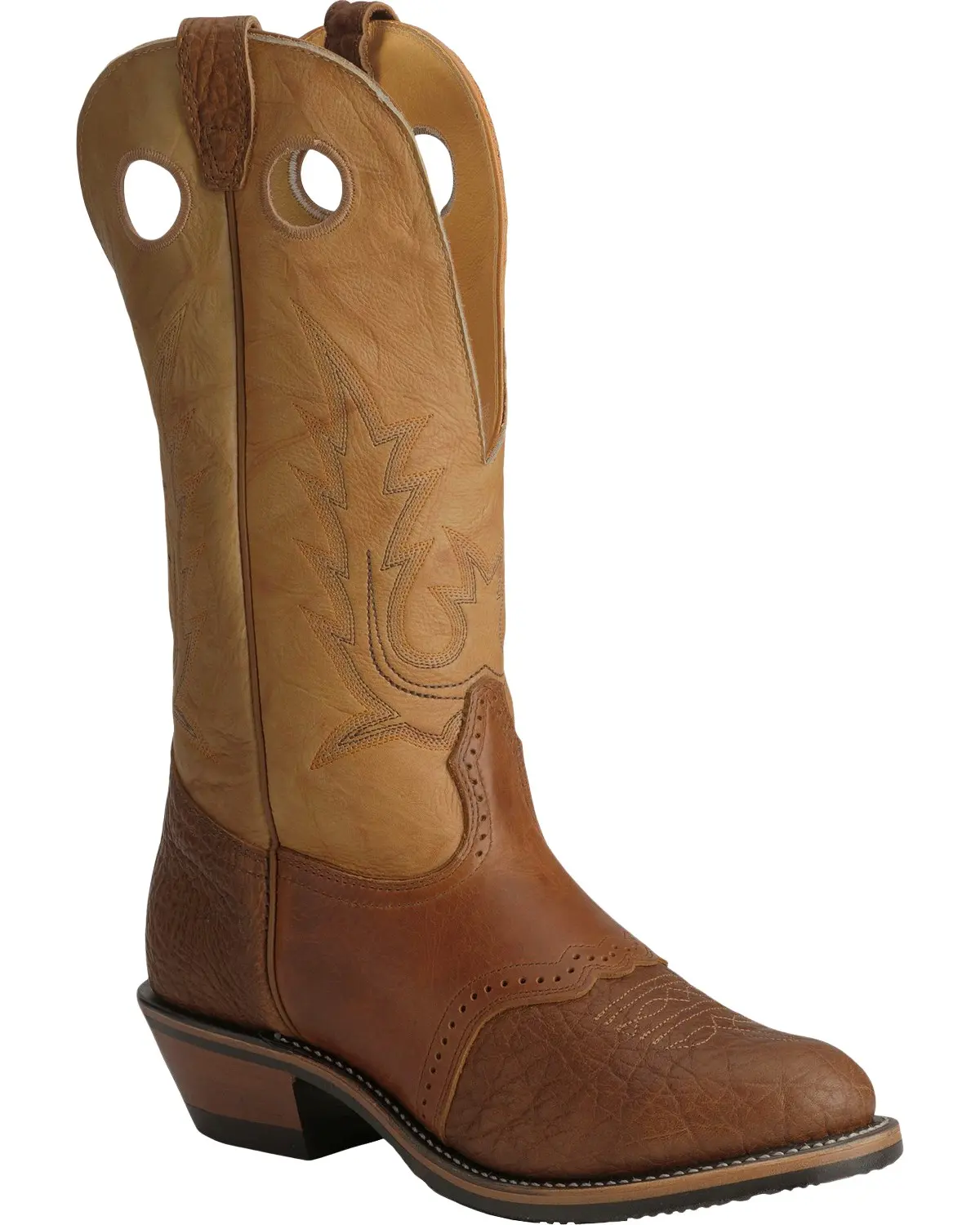 Boulet Men's Men'S Buckaroo Saddle Western Boot Round Toe - 4163