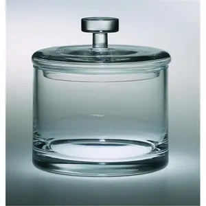 212 MAIN 6 in. European High-Quality Glass Cookie Jar - Biscuit Tins & Jars, Kitchen Storage Canister, Glass Food Container, Biscuit Tins & Jars Glass Food Container