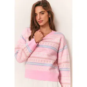 LoveShackFancy - Emberly Wool Sweater - Peach Dream