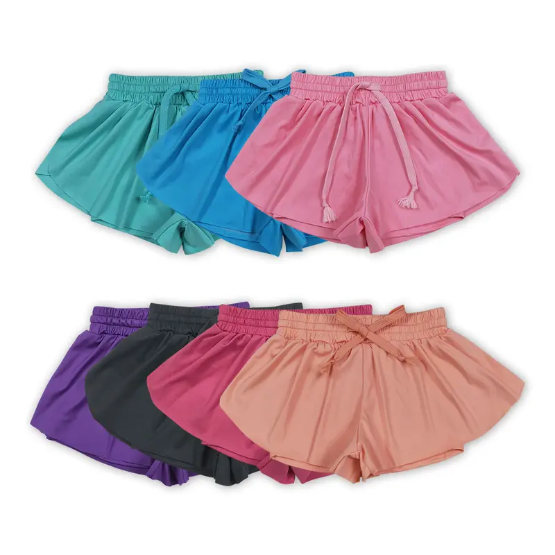 Athletic Active Flowy Butterfly Girls Shorts