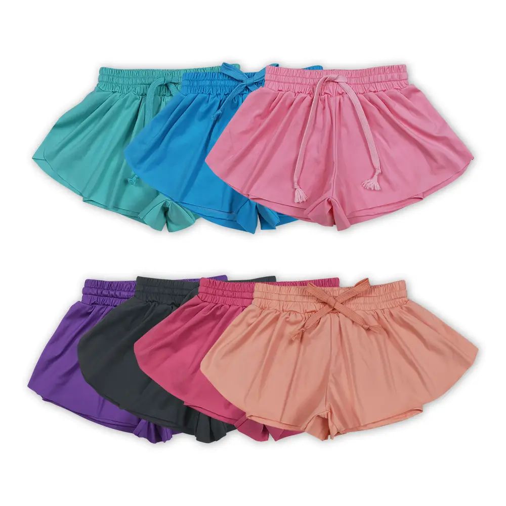 Athletic Active Flowy Butterfly Girls Shorts