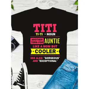 TITI STYLISH Auntie T-Shirt With Eye-Catching Design