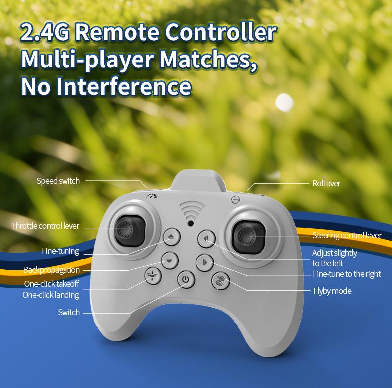 Mini Soccer Drone, Beginner Friendly, 360° Flip Stunt, Indoor Outdoor Quadcopter