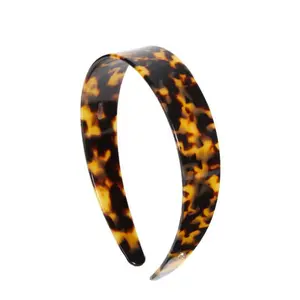 Tortoise Wide Headband No Headache No Slip Quiet Luxury 90s Minimalism Hair Accessory for Women | EVITA PERONI