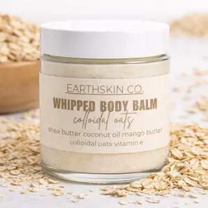 EARTHSKIN CO. Whipped Body Balm with Colloidal Oats Shea Butter Coconut Oil Mango Butter for Eczema Dry & Sensitive Skin
