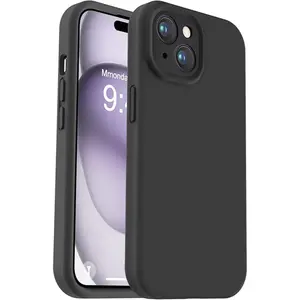 Compatible with iPhone 15 Case, Upgrade Defender Liquid Silicone, [Enhanced Camera Protection] [Soft Anti-Scratch Microfiber Lining] Shockproof Phone Case for iPhone 15 6.1 inch
