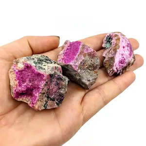 Cobaltian Calcite Mini Specimen Pink Green Crystals Cobaltian Calcite 1.7" Mini Specimen (60g) #SK8425