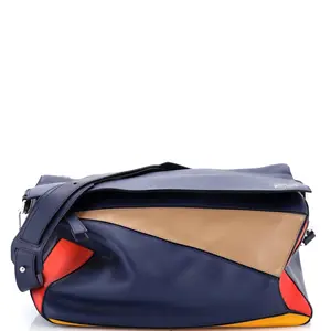 Pre-owned Loewe Leather Shoulder Bags Puzzle Bag XL by Rebag