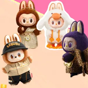 (Jean SG004) CNH Warehouse -Vinyl Plush Doll Pendants of The Monsters(Labubu), Forest Fairy Tale, PRONOUNCE Wings of Fortune,  Good Luck to You,  Sitting Pumpkin,  FALL IN WILD, Hide And Seek, Wacky Mart