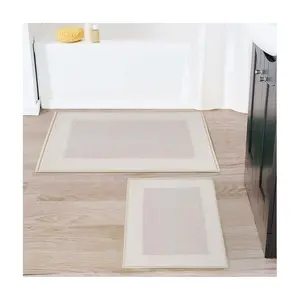 Superior Rome Non-Slip Machine Washable Bath Mat Set