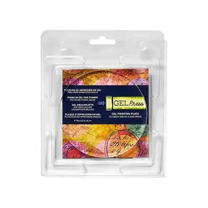 4" Round Gel Printing Plate for Making Miniature Art, Printmaking, Cards