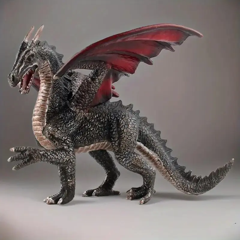 Bohemian Anime-Style Flying Dragon Figurine, Statue, 18cm PVC with Wings & Scales, Perfect for Halloween, Christmas, Thanksgiving Collectible Home Decor