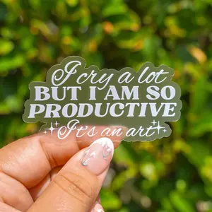Productive Clear Weatherproof Sticker