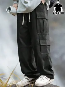 Men's Plus Size Work Pants, Versatile Daily Wear, Suitable for Outdoor Activities and Travel, Essential Wardrobe Item, Casual Trousers