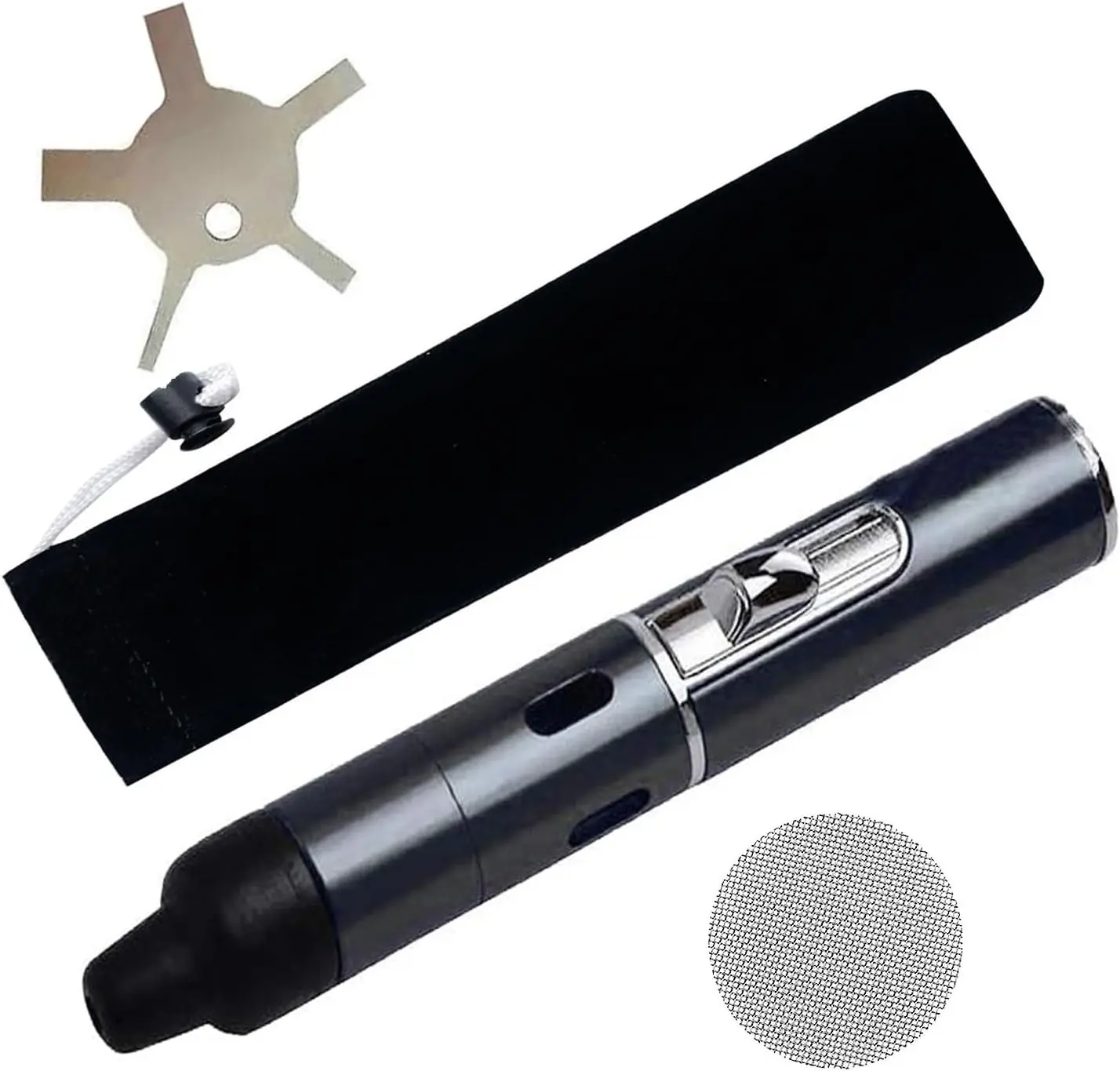 Lighter,Multifunctional  Tube-in Detachable Lighter,Butane Lighter,Camping,Candle,Birthday,Black