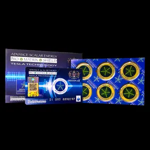 EMF Protection Radiation Stickers Uniwave Biomatrix Shield by Quantes Technology for Electronic Devices