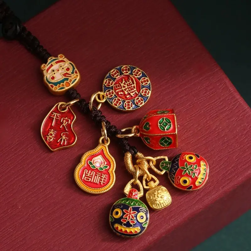 Chinese Style Lucky Charm Keychain, Keychain for Car Key, Bag Decoration, Keychain for Birthday Gift, Cute Keychain, Cute Keychains For Car Keys