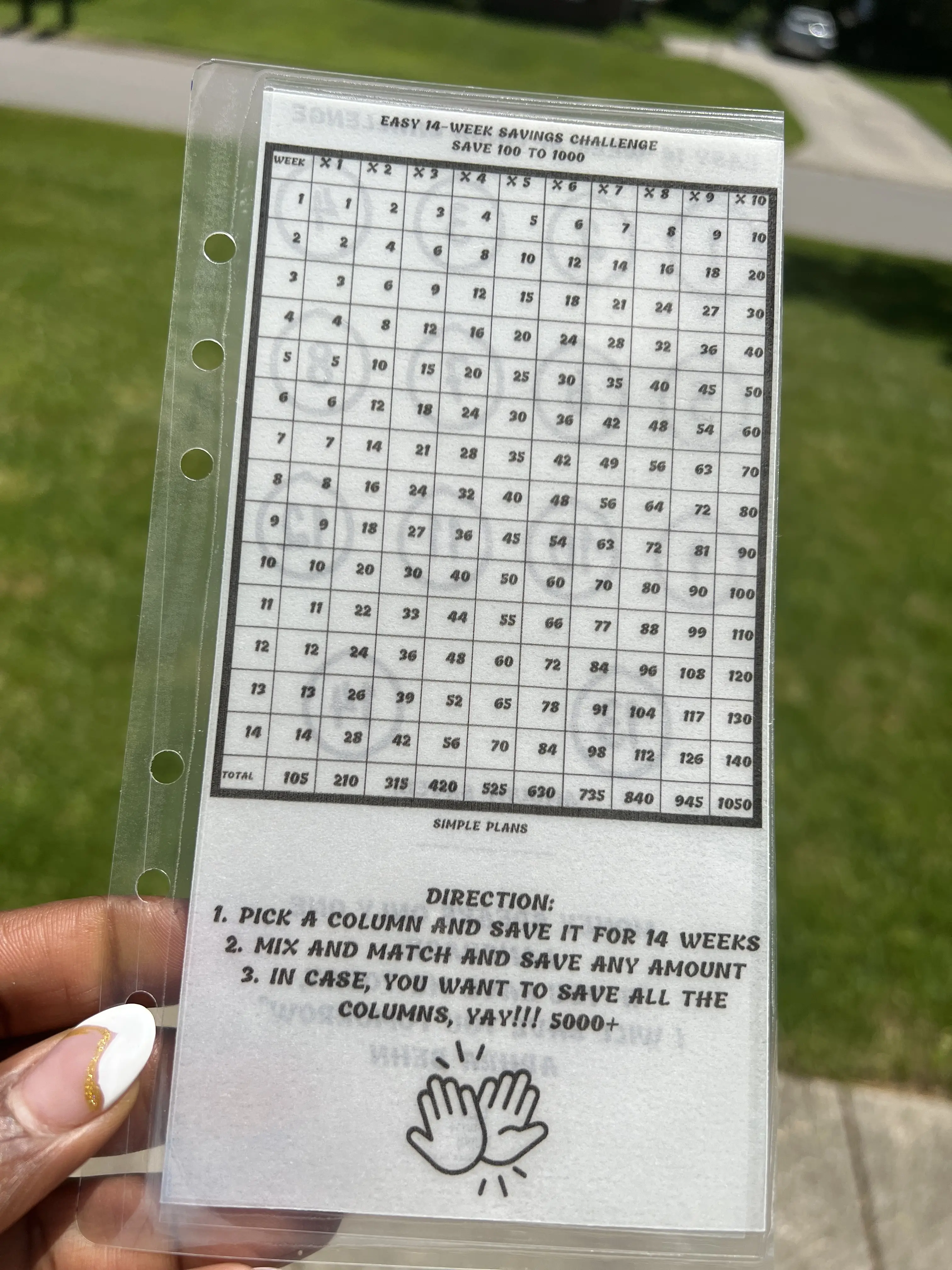 Easy 14-Week Savings Challenges