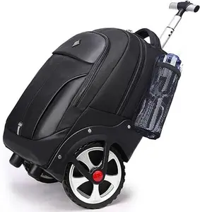 PINKSHE'S Rolling,Backpack with Wheels for Business,Large Rolling Laptop for Women Adults,Wheeled Backpack Waterproof Travel Commuter (20inch, Black)