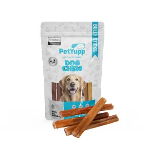 PetYupp Bully Stick Plain, 6 Inches, Pack of 10
