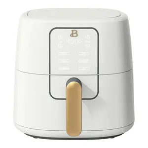 Beautiful 3 Qt Air Fryer with TurboCrisp Technology, EverGood Ceramic Nonstick Coating, White Icing by Drew Barrymore