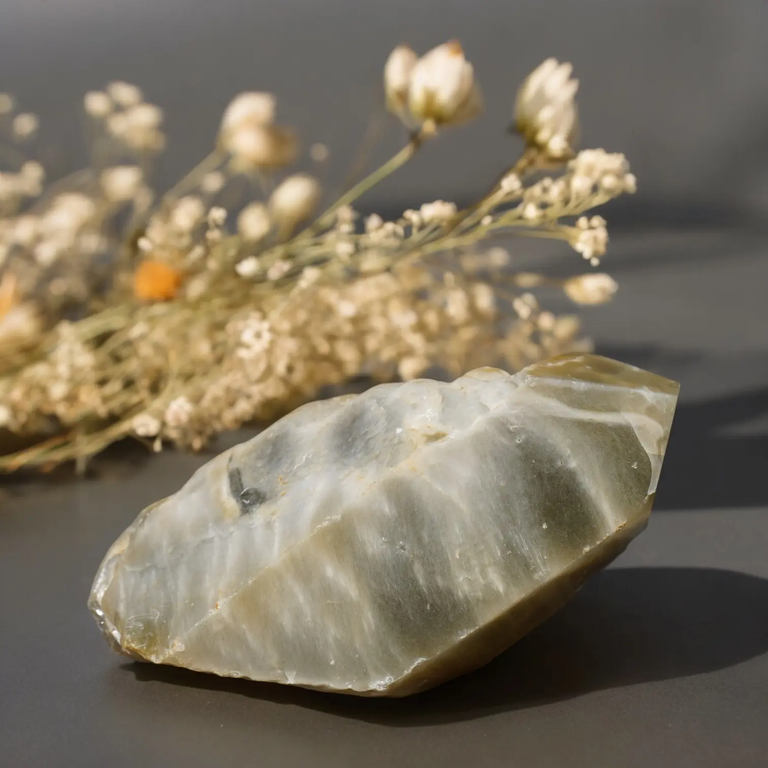 Double Terminated Chlorite Quartz from Tibet natural crystal