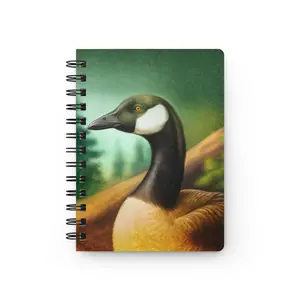 Animal Art Bird - Nature-Inspired Spiral Bound Journal with Goose Design, Eco-Friendly Notebook for Outdoor Lovers, Hiking Journal, Wildlife Lover Gift, [...]