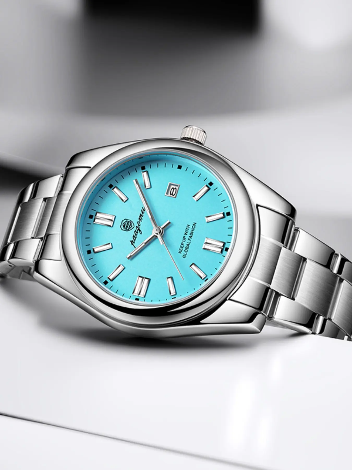 Men's Paazomu Quartz Watch, Luxurious Trendy Design, Simple & Stylish Wristwatch for Daily Use, Ideal for Business & Casual Settings