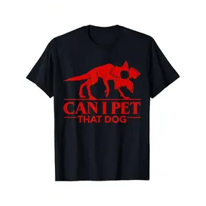 180gCan I Pet That Dog Demodog Stranger Meme Fun Dog Lover T-Shirt For Men Women Couple |    Tops, Short Sleeve, Street Style, Comfort Tee, Casual Summer Tee, Must-Have Fashionable Tee, Crew Neck, Medium Stretch FabricMinimalist Style  Sweatshirt