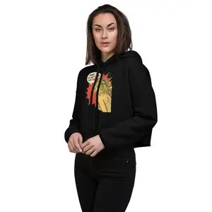 Babe, I’m Just Here for Fun  - Crop Hoodie